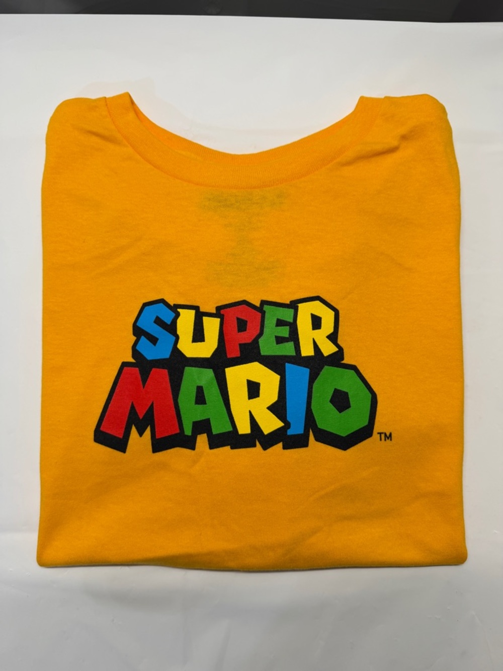 Nintendo Yellow Super Mario Logo Short‎ Sleeve Tee